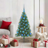 Árbol de Navidad Artificial Preiluminado Verde 120 cm PVC 1