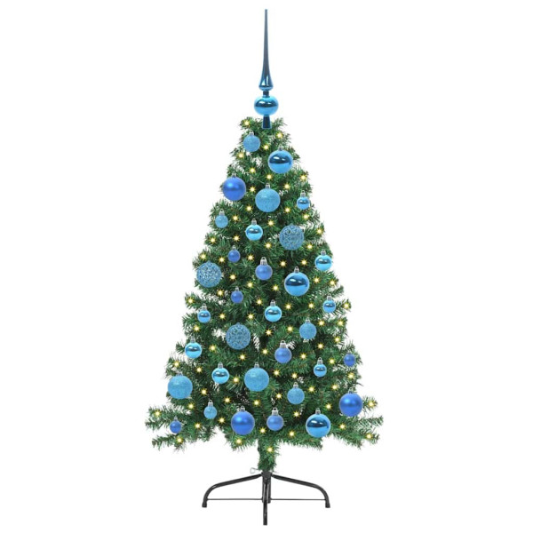 Árbol de Navidad Artificial Preiluminado Verde 120 cm PVC M 3