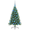 Árbol de Navidad Artificial Preiluminado Verde 120 cm PVC 3