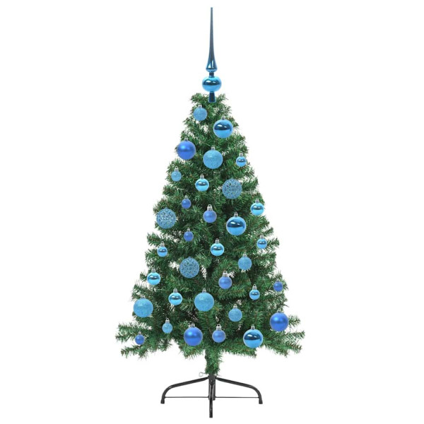Árbol de Navidad Artificial Preiluminado Verde 120 cm PVC M 4