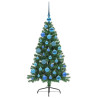 Árbol de Navidad Artificial Preiluminado Verde 120 cm PVC 4