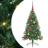 Árbol de Navidad Artificial Preiluminado Verde 120 cm PVC 2