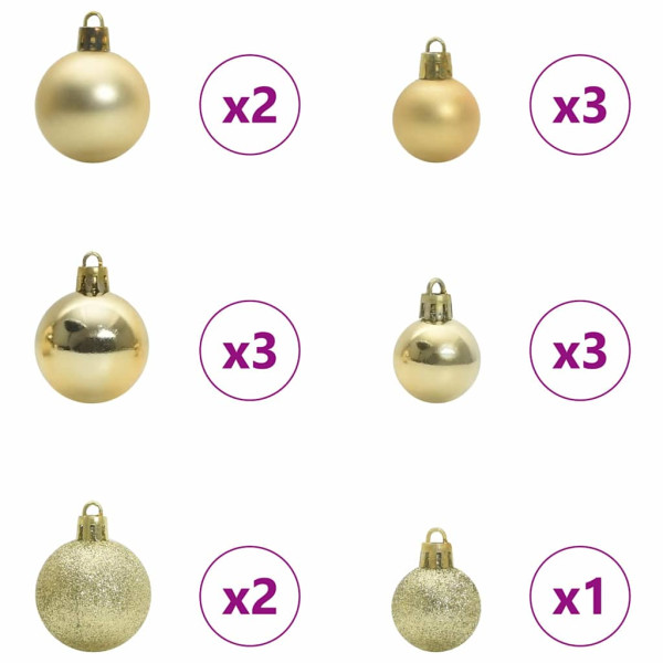 Árbol de Navidad Artificial Preiluminado Verde 120 cm PVC M 4