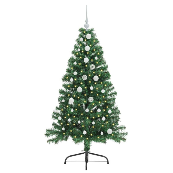 Árbol de Navidad Artificial Preiluminado Verde 150 cm PVC M 3