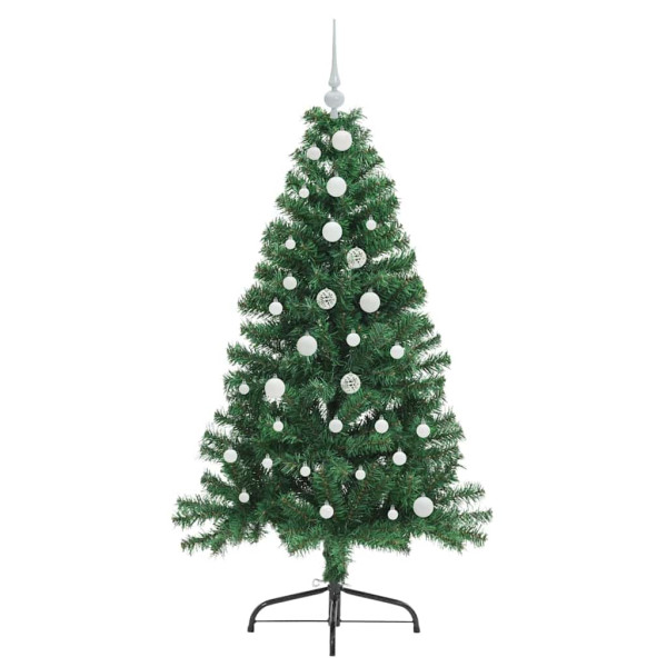Árbol de Navidad Artificial Preiluminado Verde 150 cm PVC M 4