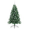 Árbol de Navidad Artificial Preiluminado Verde 150 cm PVC 4