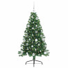 Árbol de Navidad Artificial Preiluminado Verde 150 cm PVC 3