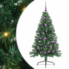 Árbol de Navidad Artificial Preiluminado Verde 150 cm PVC 2