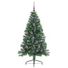 Árbol de Navidad Artificial Preiluminado Verde 150 cm PVC 3