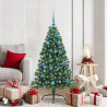 Árbol de Navidad Artificial Preiluminado Verde 150 cm PVC 1
