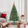 Árbol de Navidad Artificial Preiluminado Verde 150 cm PVC 1