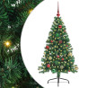 Árbol de Navidad Artificial Preiluminado Verde 150 cm PVC 2