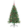 Árbol de Navidad Artificial Preiluminado Verde 150 cm PVC 3