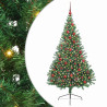 Árbol de Navidad Artificial Preiluminado Verde 180 cm PVC 2