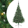 Árbol de Navidad Artificial Preiluminado Verde 180 cm PVC 2