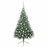 Árbol de Navidad Artificial Preiluminado Verde 180 cm PVC 4