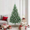 Árbol de Navidad Artificial Preiluminado Verde 180 cm PVC 1