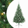 Árbol de Navidad Artificial Preiluminado Verde 180 cm PVC 2