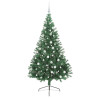 Árbol de Navidad Artificial Preiluminado Verde 180 cm PVC 4