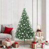 Árbol de Navidad Artificial Preiluminado Verde 180 cm PVC 1