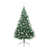 Árbol de Navidad Artificial Preiluminado Verde 180 cm PVC 4