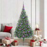 Árbol de Navidad Artificial Preiluminado Verde 180 cm PVC 1