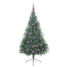 Árbol de Navidad Artificial Preiluminado Verde 180 cm PVC 4