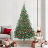 Árbol de Navidad Artificial Preiluminado Verde 210 cm PVC 1