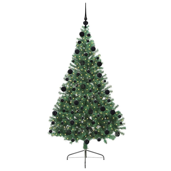 Árbol de Navidad Artificial Preiluminado Verde 210 cm PVC M 3