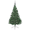 Árbol de Navidad Artificial Preiluminado Verde 210 cm PVC 3