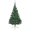 Árbol de Navidad Artificial Preiluminado Verde 210 cm PVC 4