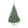 Árbol de Navidad Artificial Preiluminado Verde 210 cm PVC 3