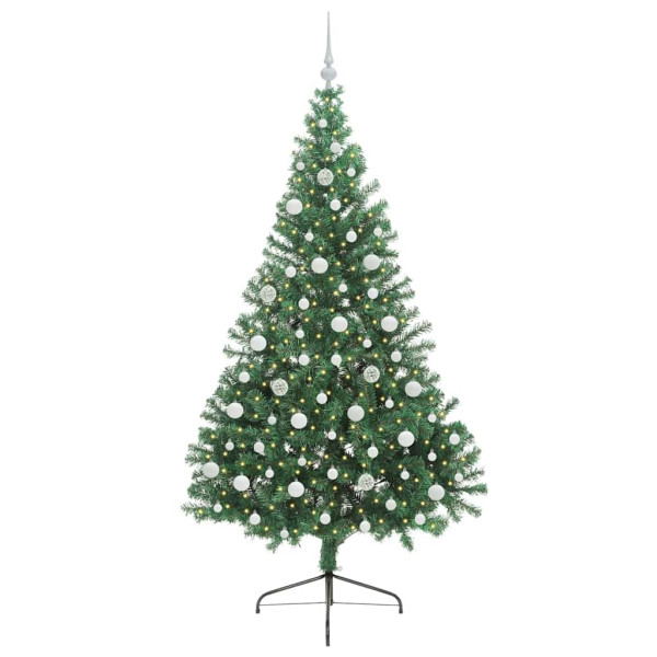 Árbol de Navidad Artificial Preiluminado Verde 210 cm PVC M 3