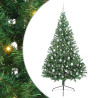 Árbol de Navidad Artificial Preiluminado Verde 210 cm PVC 2