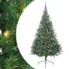 Árbol de Navidad Artificial Preiluminado Verde 210 cm PVC 2