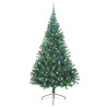 Árbol de Navidad Artificial Preiluminado Verde 210 cm PVC 4