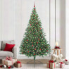 Árbol de Navidad Artificial Preiluminado Verde 240 cm PVC 1