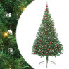 Árbol de Navidad Artificial Preiluminado Verde 240 cm PVC 2