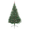 Árbol de Navidad Artificial Preiluminado Verde 240 cm PVC 4