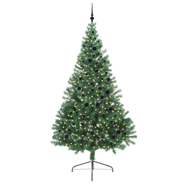 Árbol de Navidad Artificial Preiluminado Verde 240 cm PVC M 3