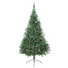 Árbol de Navidad Artificial Preiluminado Verde 240 cm PVC 3