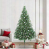Árbol de Navidad Artificial Preiluminado Verde 240 cm PVC 1