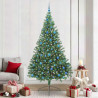Árbol de Navidad Artificial Preiluminado Verde 240 cm PVC 1