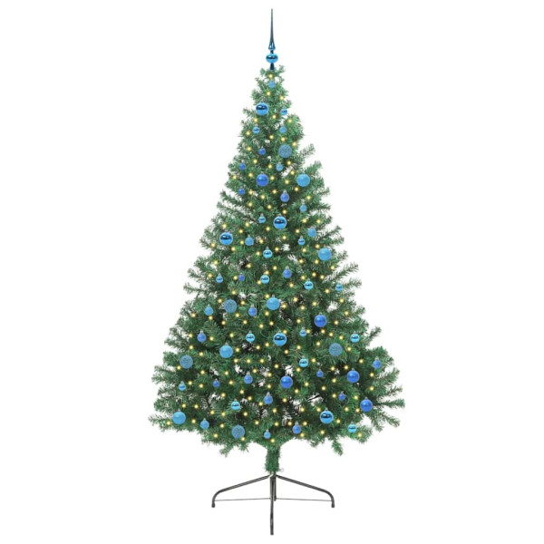 Árbol de Navidad Artificial Preiluminado Verde 240 cm PVC M 3