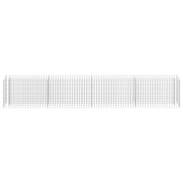 Canteiro elevado/cesto gabião 360x30x60 cm aço galvanizado M 4