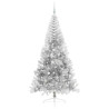 Árbol de Navidad Artificial Preiluminado Plateado 210 cm PET 4