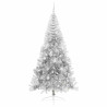Árbol de Navidad Artificial Preiluminado Plateado 210 cm PET 4