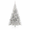 Árbol de Navidad Artificial Preiluminado Plateado 240 cm PET 3