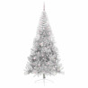 Árbol de Navidad Artificial Preiluminado Plateado 240 cm PET 4