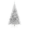 Árbol de Navidad Artificial Preiluminado Plateado 240 cm PET 4